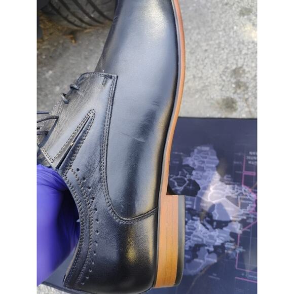 Aldo Mens Black Leather Oxford Dress Shoes Size 11 main image 12